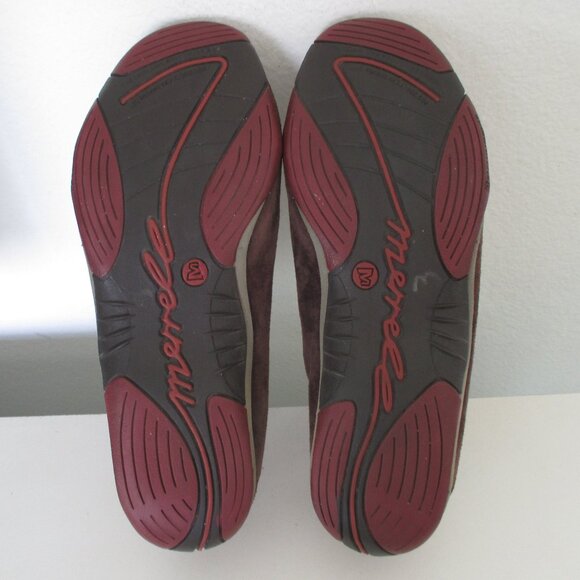 Merrell Coffee Bean Brown Suede Flat Loafers - Size 9.5M - Picture 9 of 9